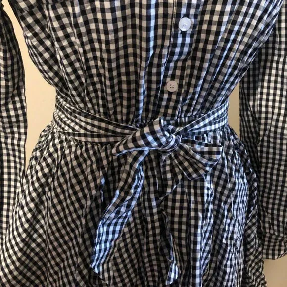 Black & White Checkered Swing Dress - Picture 8 of 10